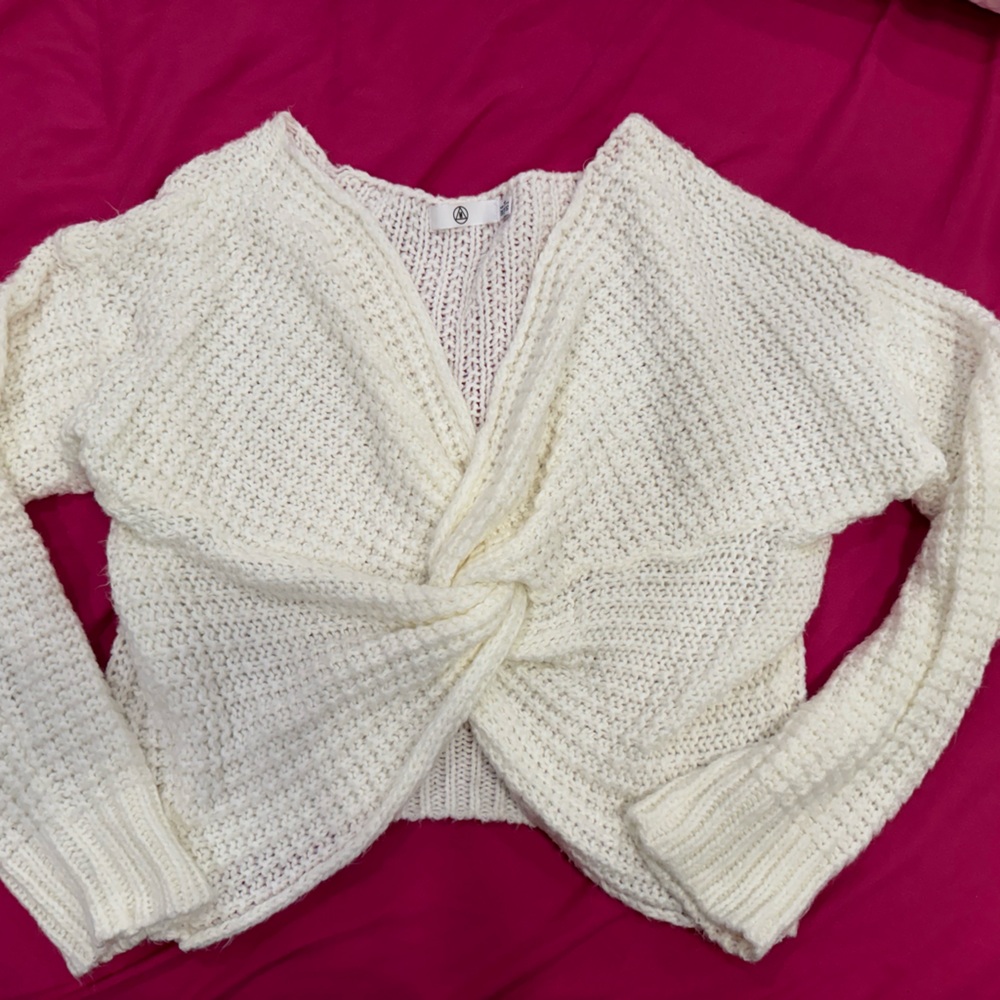 Criss cross sweater